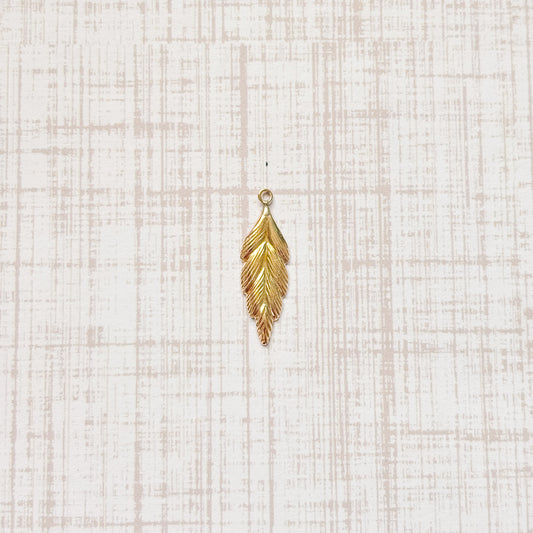 14K Gold Filled Leaf Charm