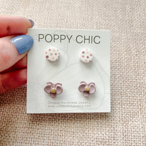 BEBE Studs- Orchid
