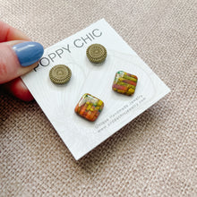 Load image into Gallery viewer, BEBE Studs- Mica Shift Stripe

