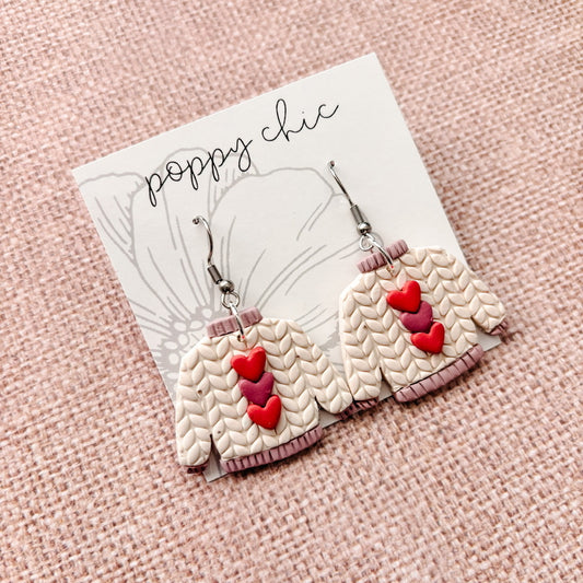 Heart Sweater Dangles