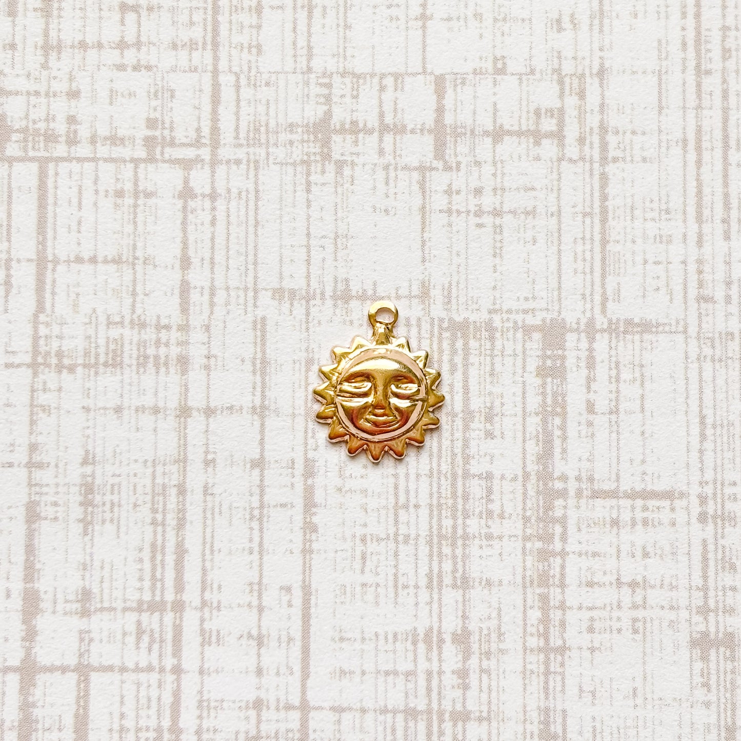 14K Gold Filled Sun Charm