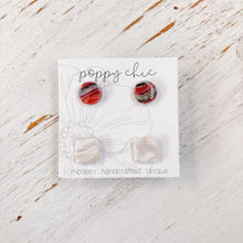 Load image into Gallery viewer, BEBE Studs- Red Multicolor

