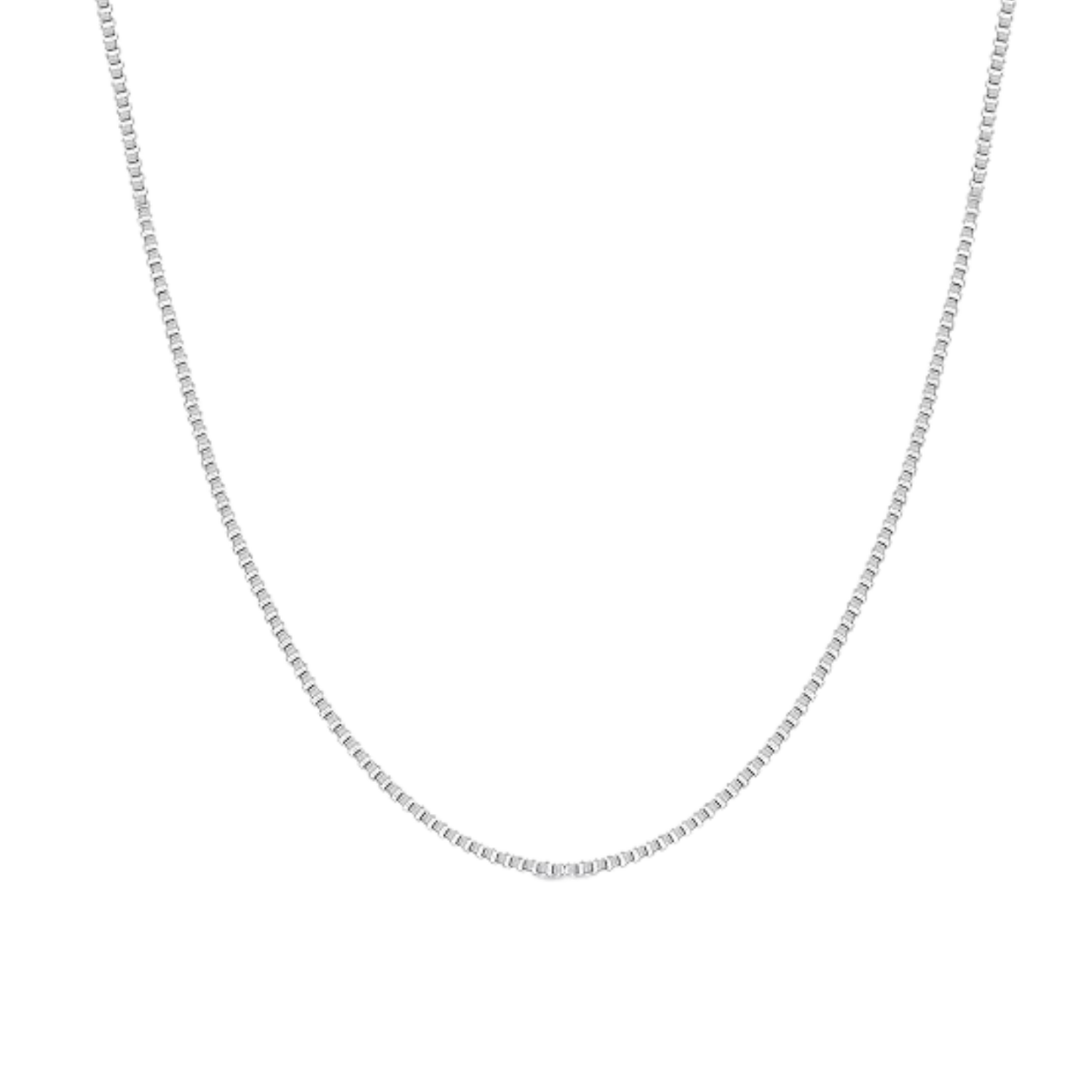 Silver Adjustable Box Necklace