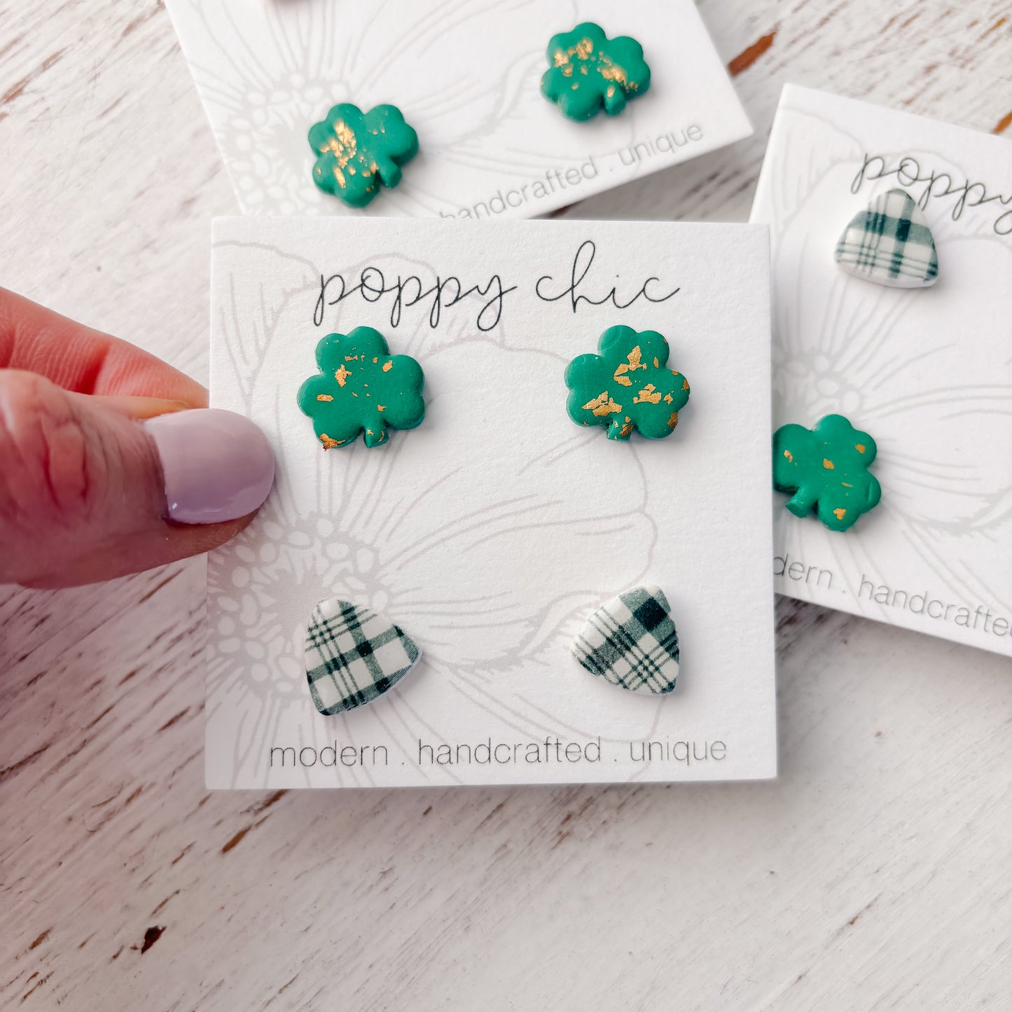 Shamrock Studs