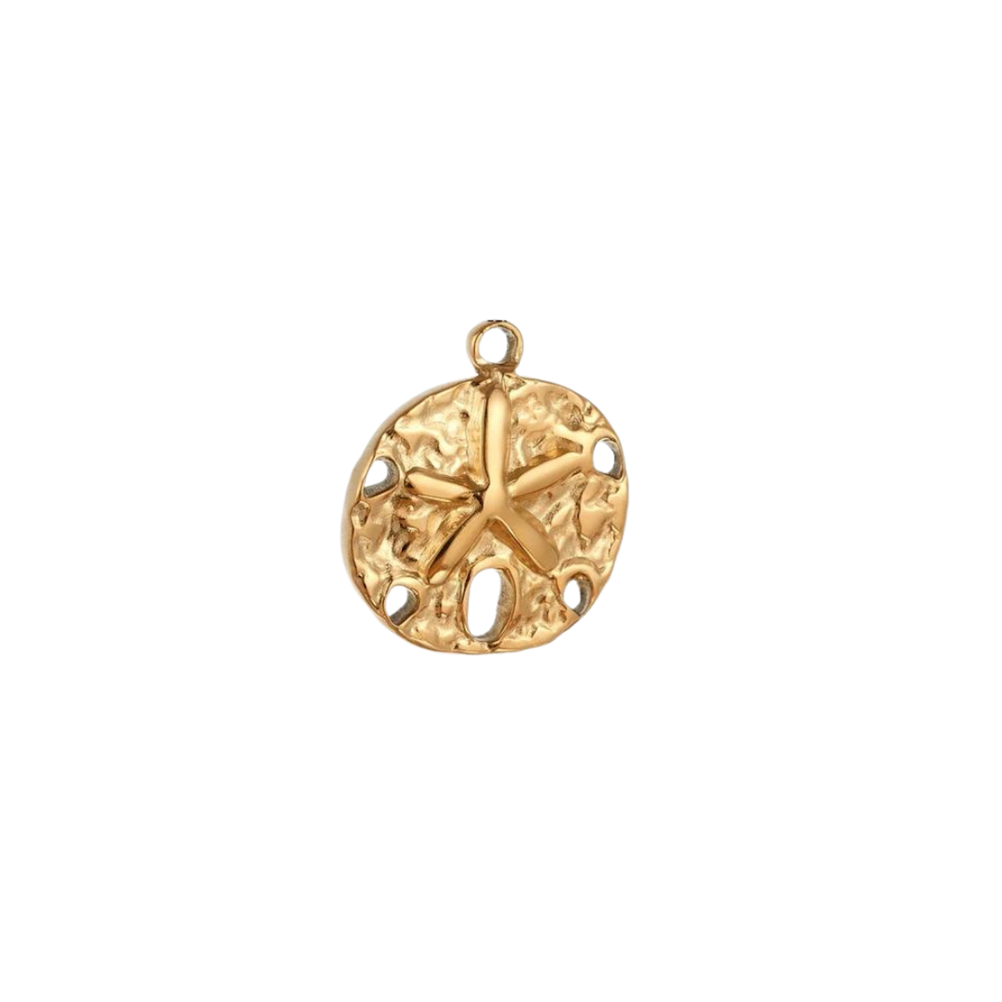 Medium Gold Sand Dollar Charm