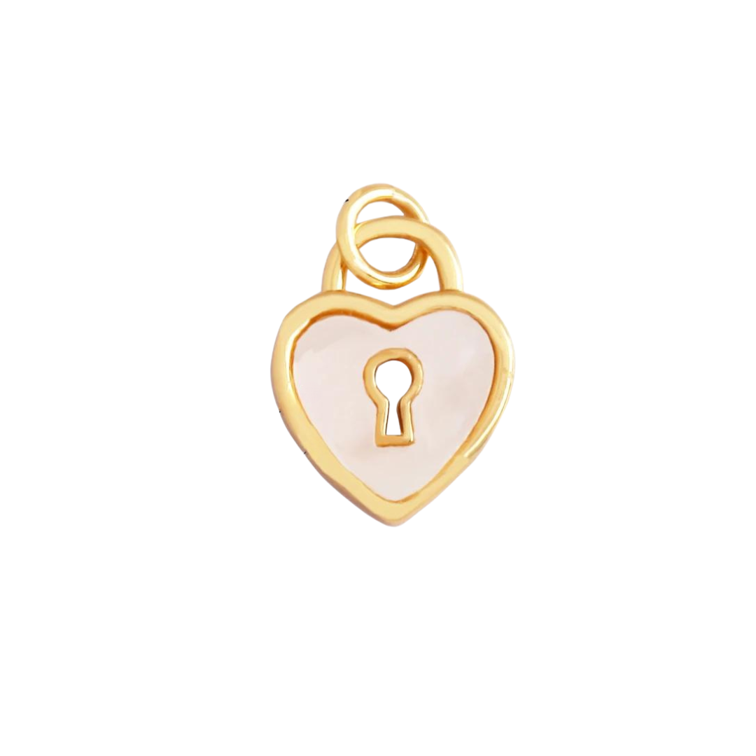 Medium Heart Lock Charm