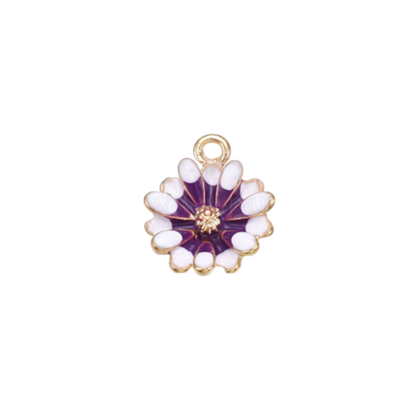 Medium Purple Flower Charm