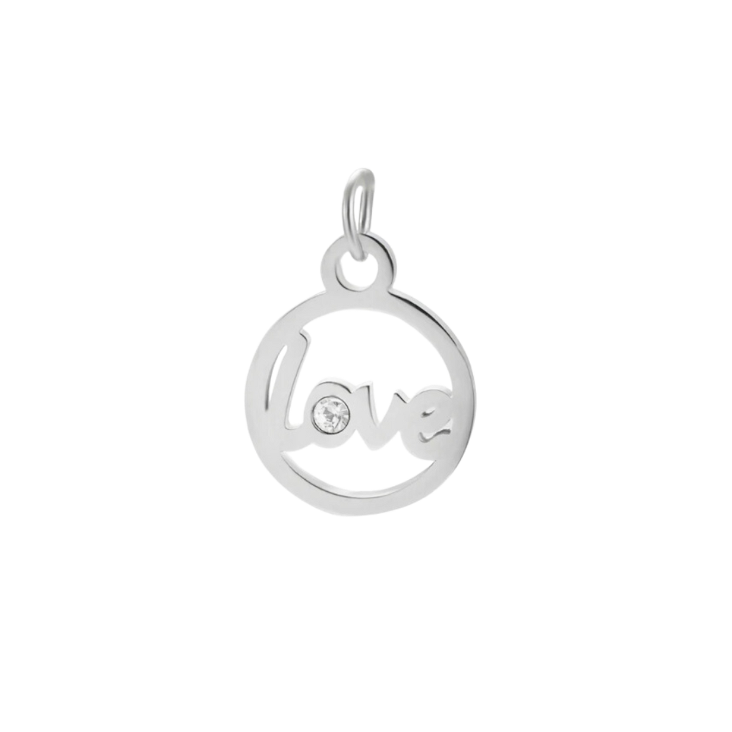 Medium Silver Love Charm