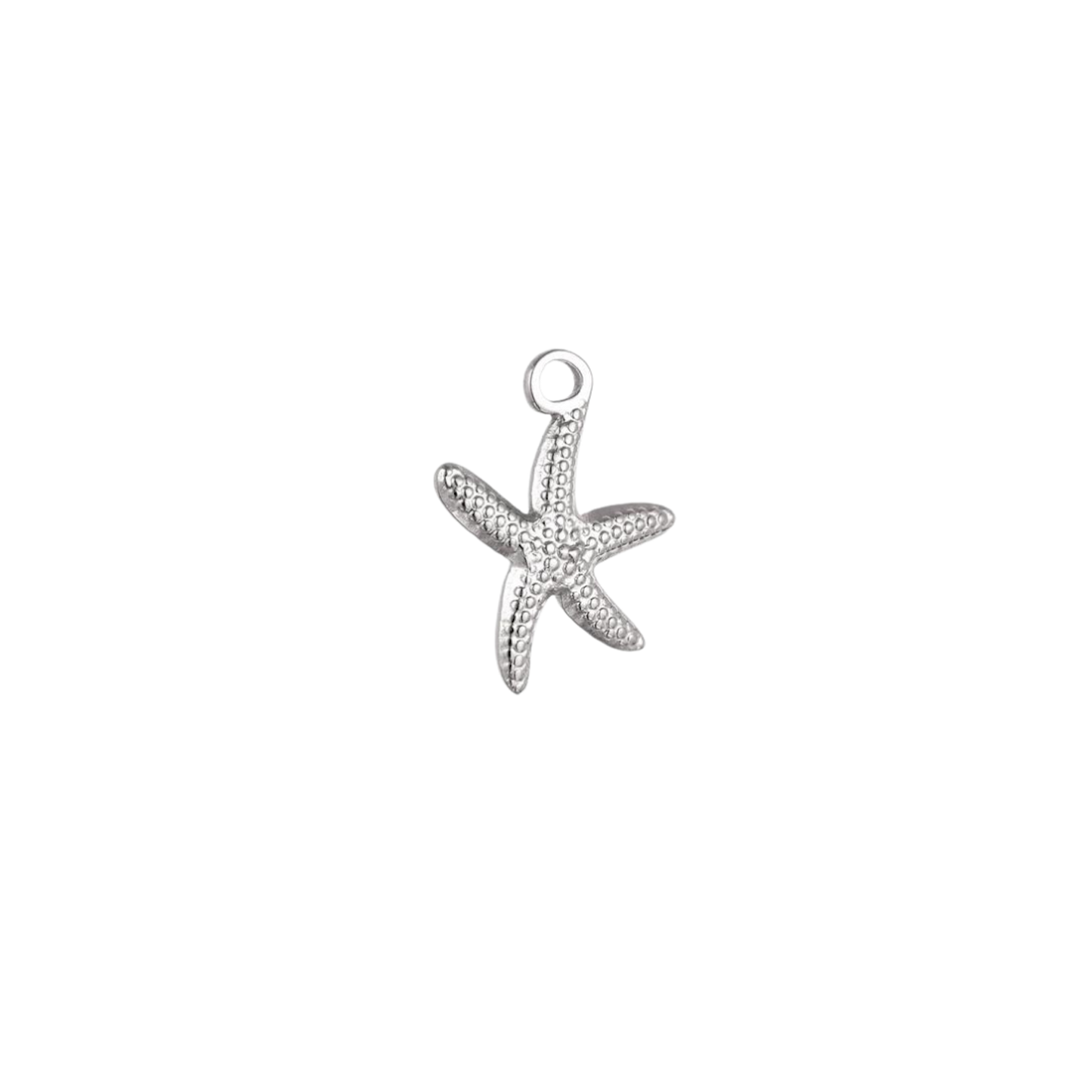 Medium Silver Starfish Charm