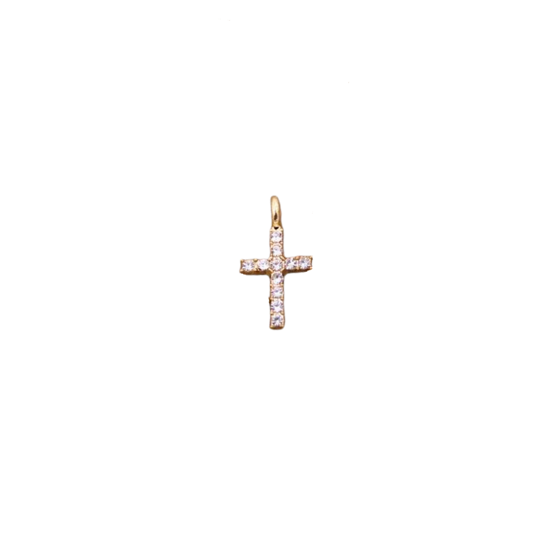 Mini CZ Cross Charm