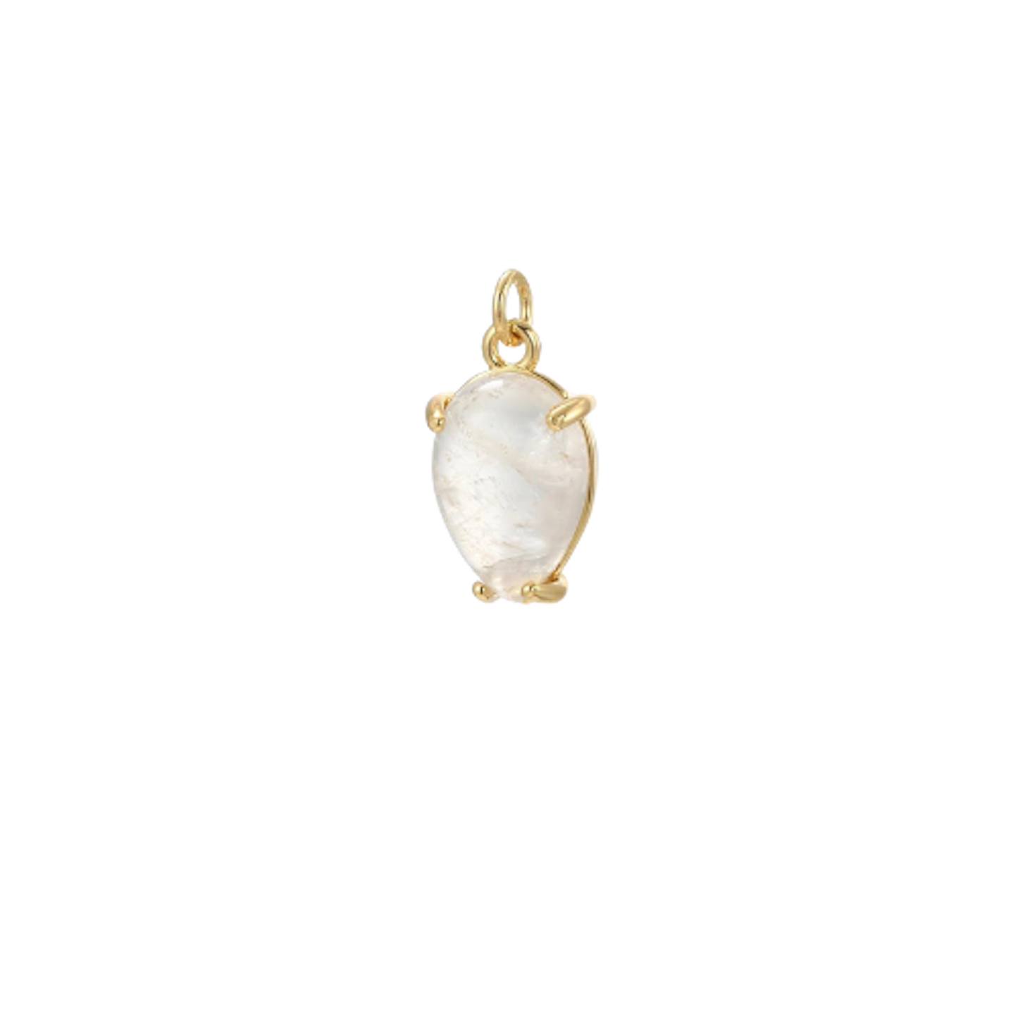 Mini Gold Opal Teardrop Charm