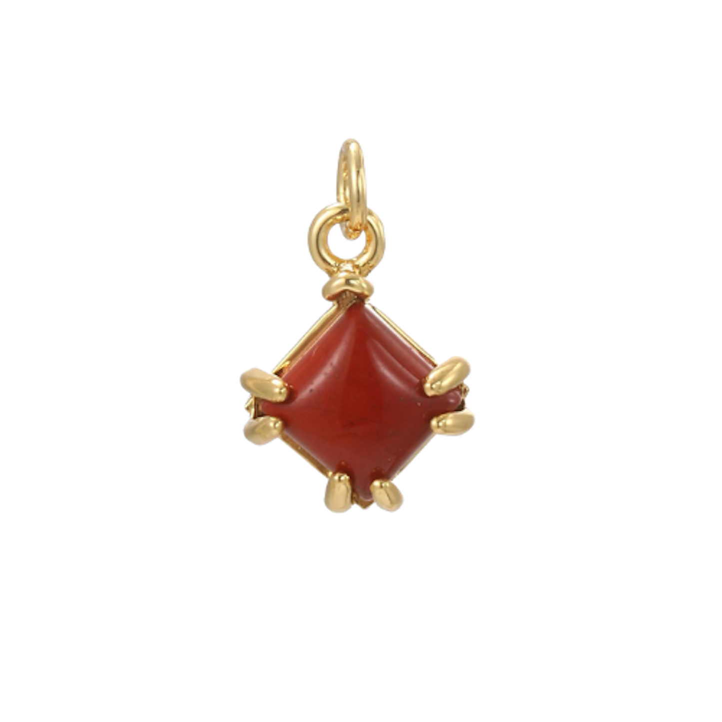 Mini Gold Red Diamond Charm