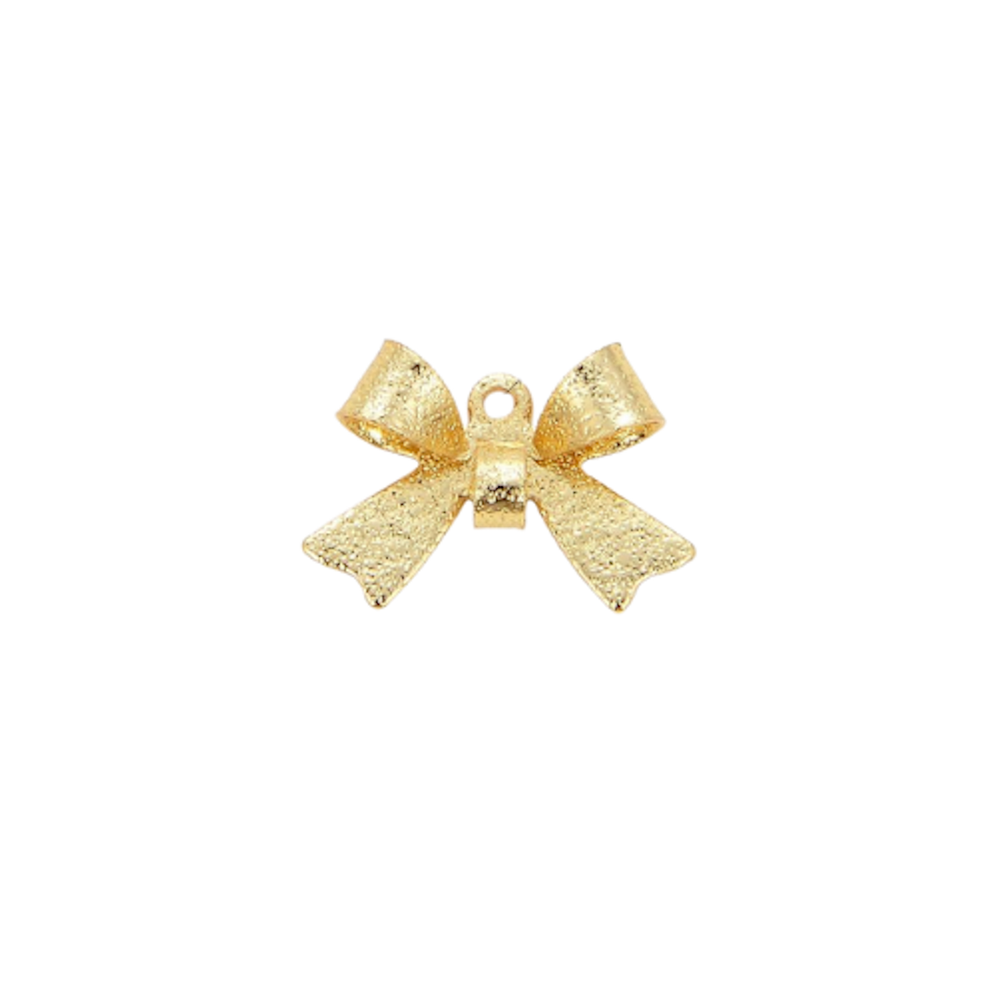 Small Gold Shimmer Bow Charm