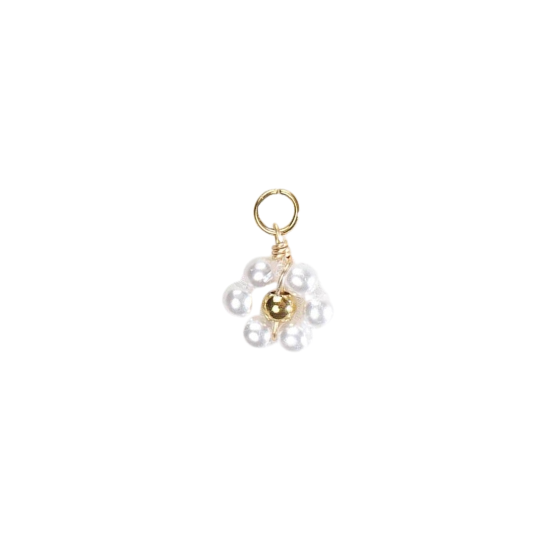 Mini Pearl Flower Charm