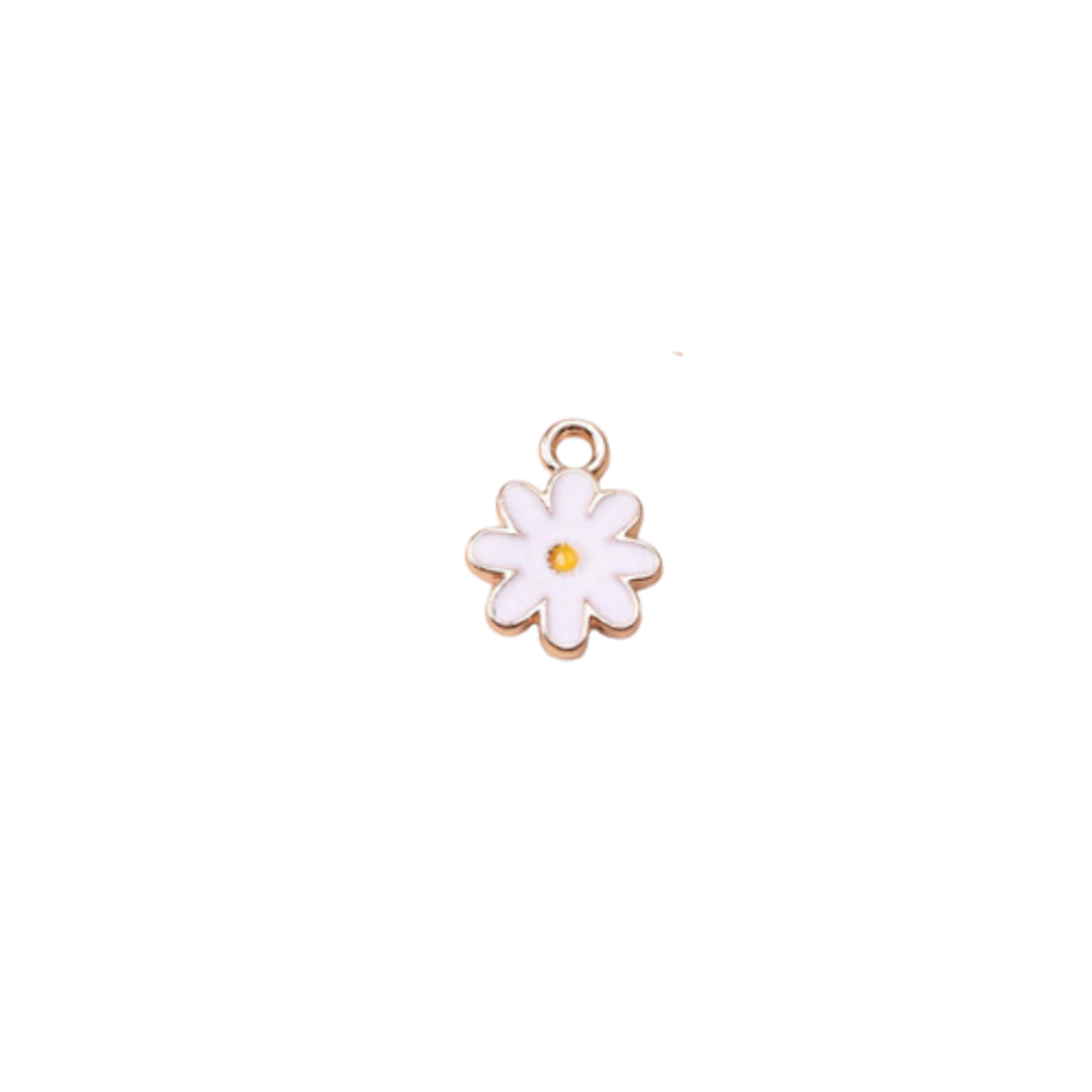 Mini Enamel Daisy Charm