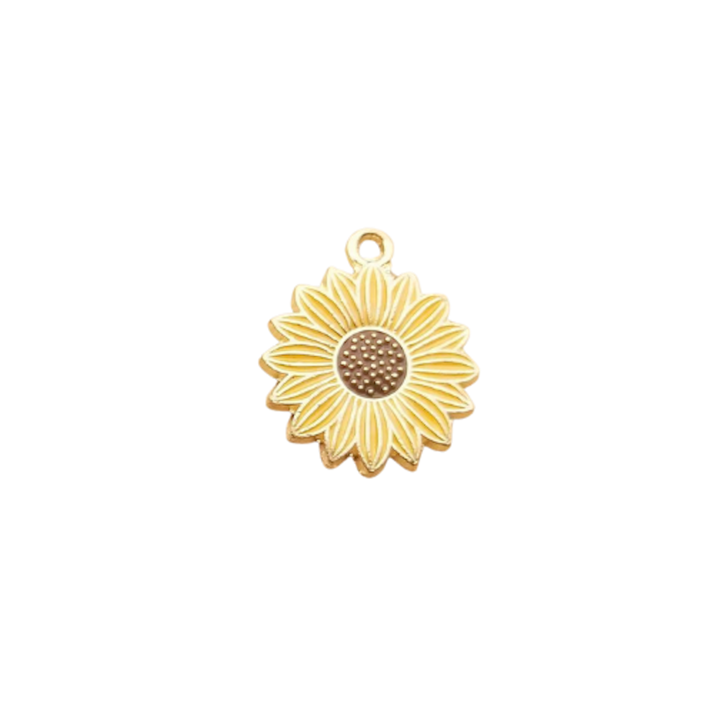 Medium Enamel Sunflower Charm