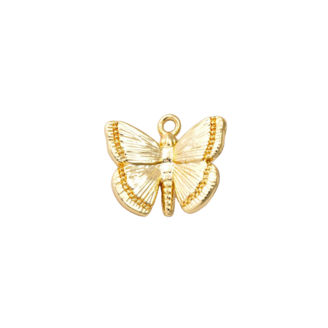 Small Gold Shimmer Butterfly Charm