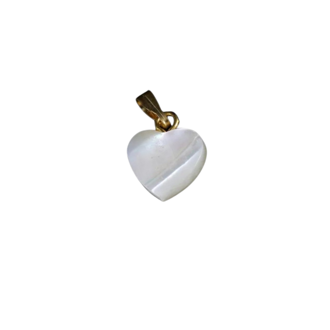 Small Mother of Pearl Heart Charm