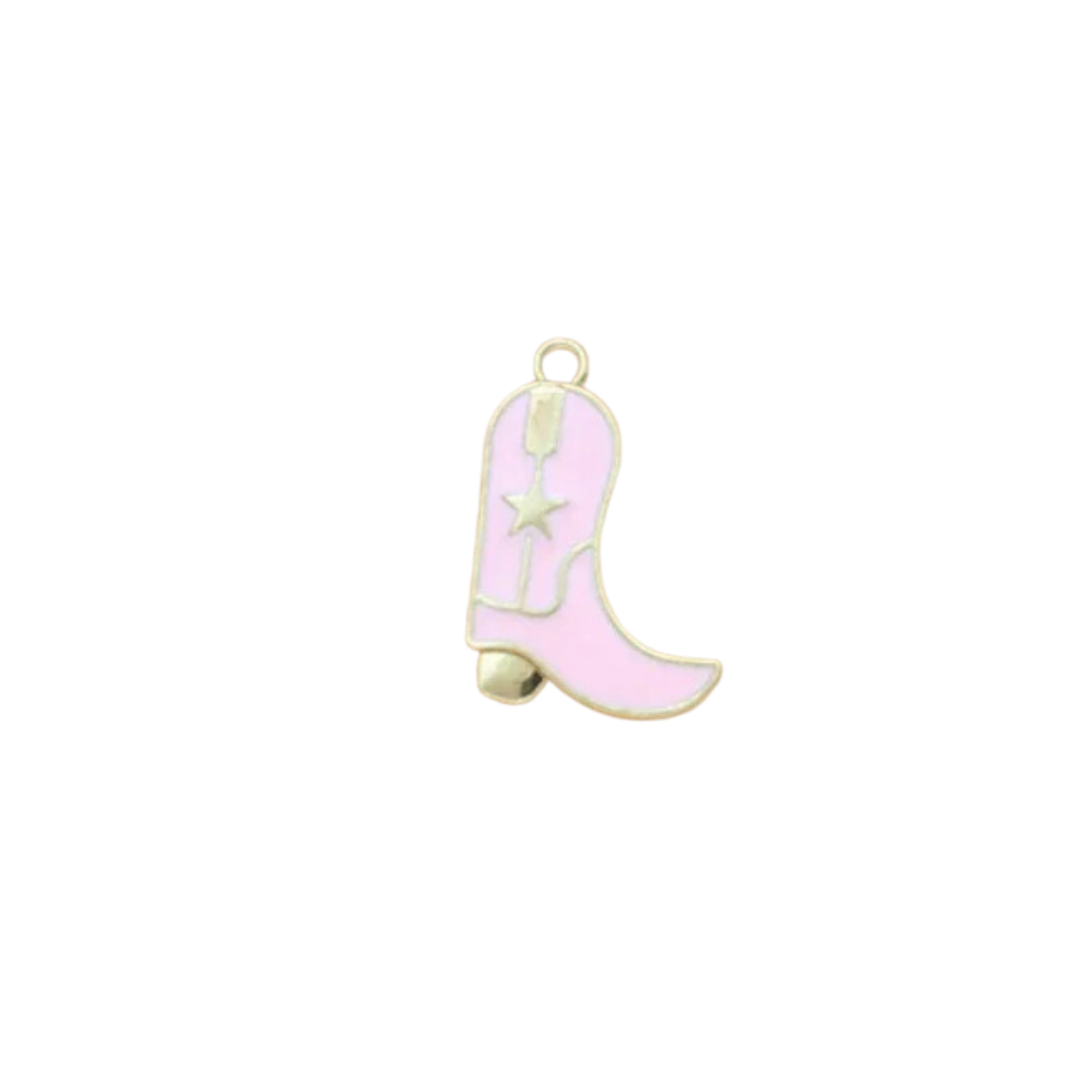 Small Pink Boot Charm