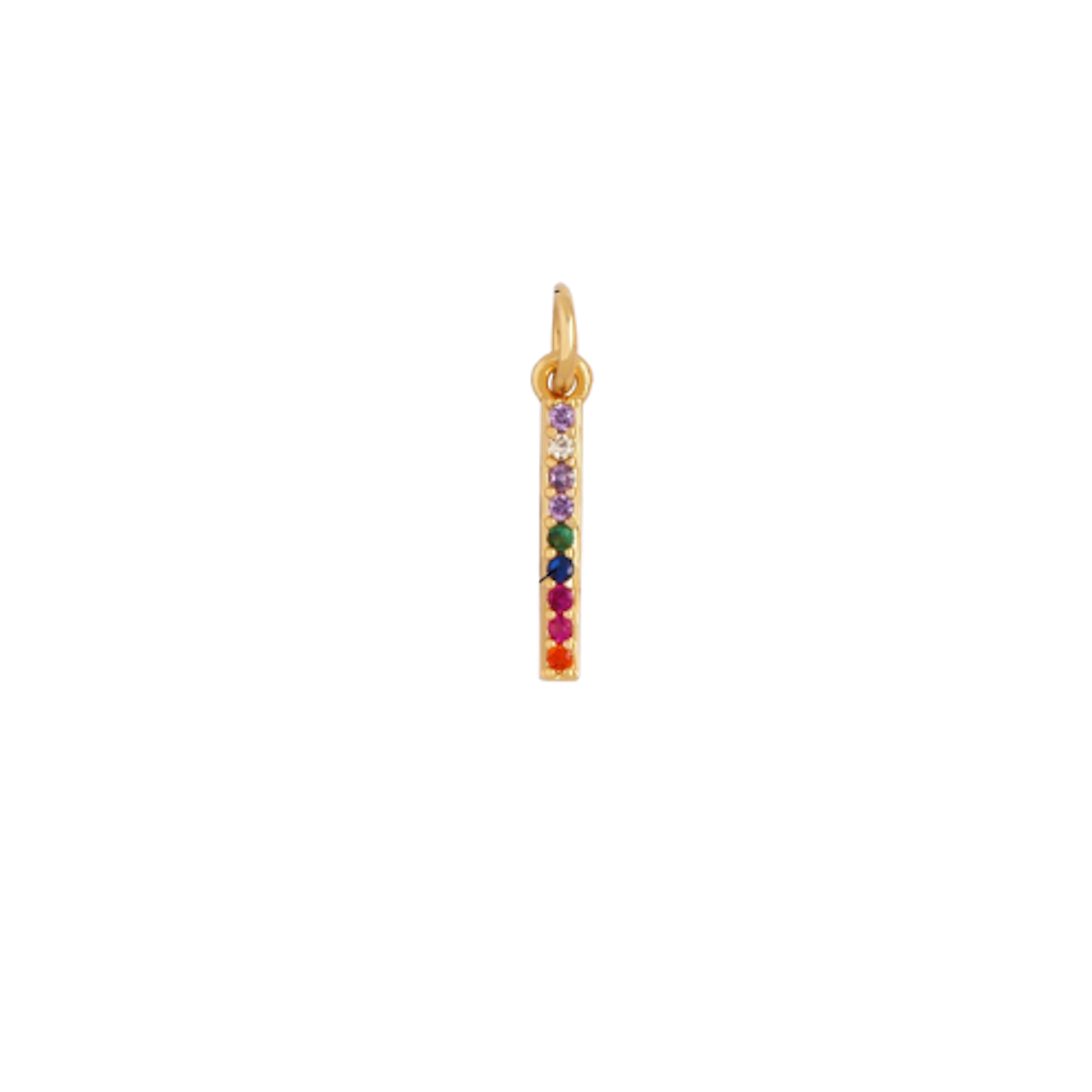 Small Rainbow Bar Charm