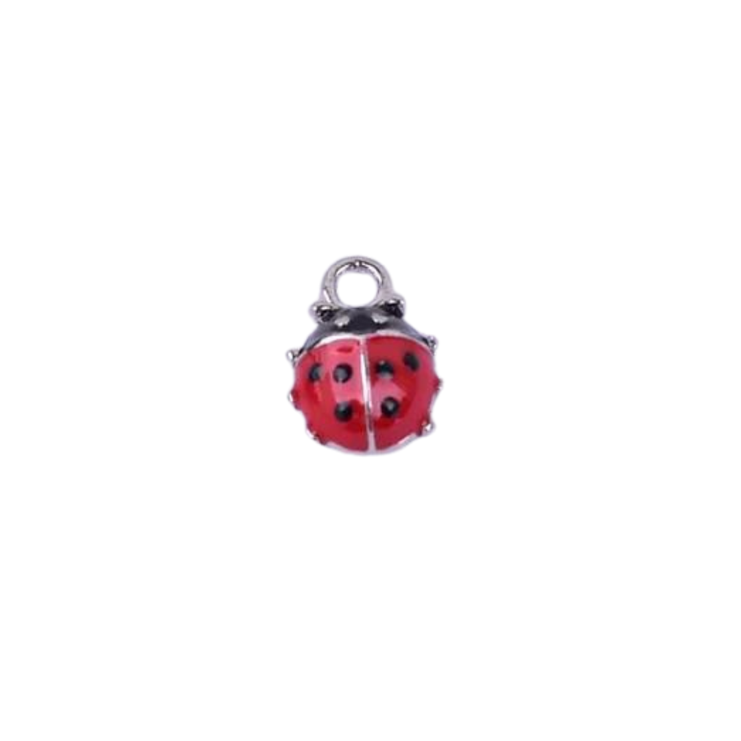 Small Red Lady Bug Charm