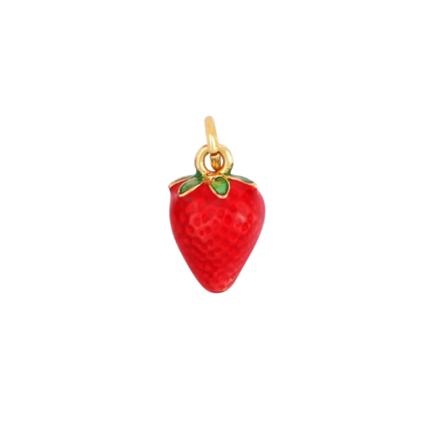 Small Red Strawberry Charm