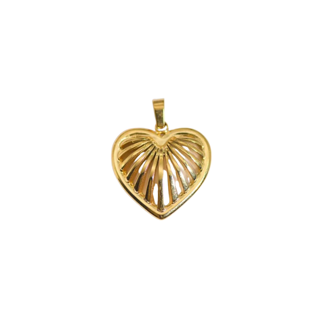 Medium Gold Heart Charm