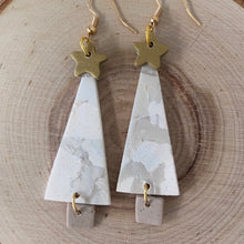 Load image into Gallery viewer, White Christmas Dangle Earrings
